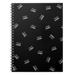 Een Logo of geüpload Afbeelding | verstrooid patro Notitieboek