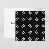 Een Logo of geüpload Afbeelding | verstrooid patro Notitiekaartje (Voorkant / Achterkant)