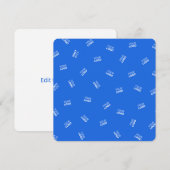 Een Logo of geüpload Afbeelding | verstrooid patro Notitiekaartje (Voorkant / Achterkant)