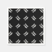 Een Logo of geüpload Afbeelding | verstrooid patro Servet (Voorkant)