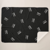 Een Logo of geüpload Afbeelding | verstrooid patro Sherpa Deken (Voorkant (horizontaal))