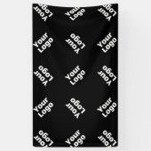 Een Logo of geüpload Afbeelding | verstrooid patro Spandoek (Verticaal)