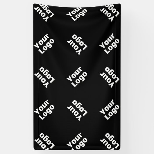 Een Logo of geüpload Afbeelding | verstrooid patro Spandoek (Verticaal)