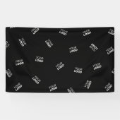 Een Logo of geüpload Afbeelding | verstrooid patro Spandoek (Horizontaal)