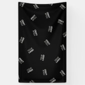 Een Logo of geüpload Afbeelding | verstrooid patro Spandoek (Verticaal)