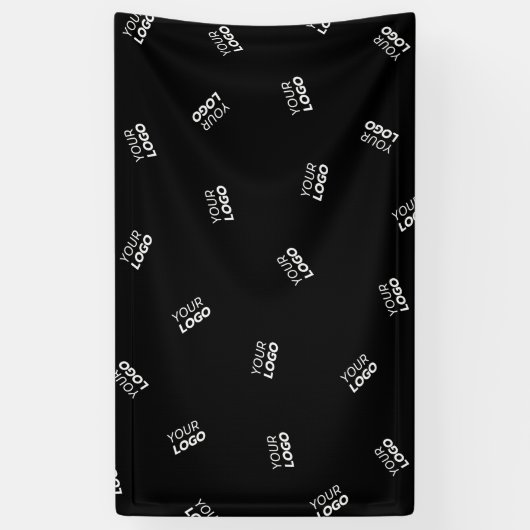 Een Logo of geüpload Afbeelding | verstrooid patro Spandoek (Verticaal)