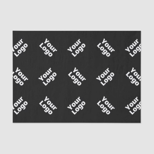 Een Logo of geüpload Afbeelding | verstrooid patro Tissuepapier (Voorkant)