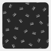 Een Logo of geüpload Afbeelding | verstrooid patro Vierkante Sticker (Voorkant)