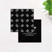 Een Logo of geüpload Afbeelding | verstrooid patro Vierkante Visitekaartjes (Bureau)