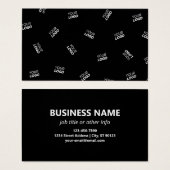 Een Logo of geüpload Afbeelding | verstrooid patro Visitekaartje (Voorkant /achterkant)