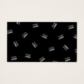 Een Logo of geüpload Afbeelding | verstrooid patro Visitekaartje (Voorkant)