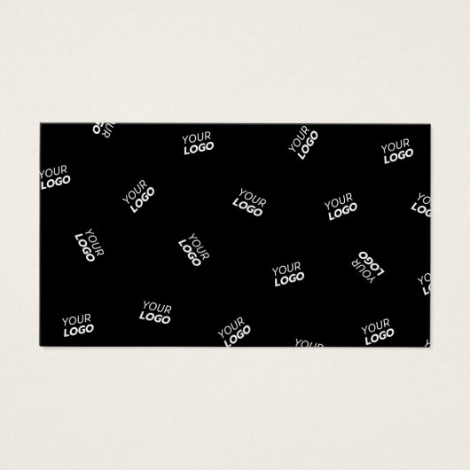 Een Logo of geüpload Afbeelding | verstrooid patro Visitekaartje (Voorkant)