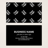 Een Logo of geüpload Afbeelding | verstrooid patro Visitekaartje (Voorkant /achterkant)