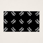 Een Logo of geüpload Afbeelding | verstrooid patro Visitekaartje (Voorkant)