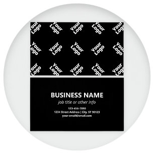 Een Logo of geüpload Afbeelding verstrooid patro Visitekaartje