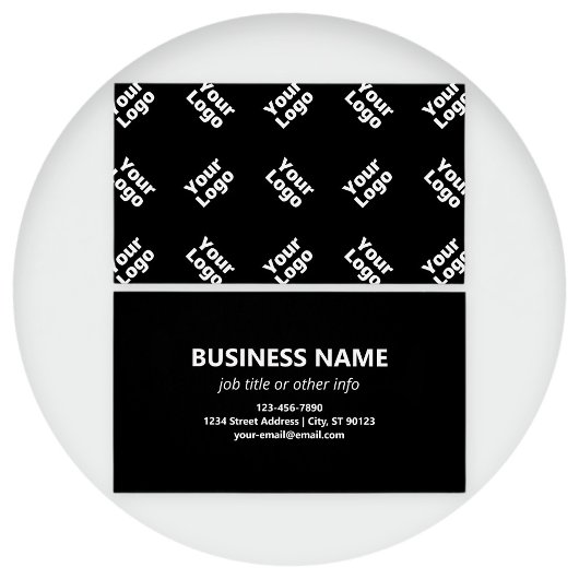 Een Logo of geüpload Afbeelding | verstrooid patro Visitekaartje