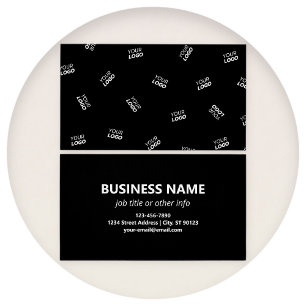 Een Logo of geüpload Afbeelding   verstrooid patro Visitekaartje