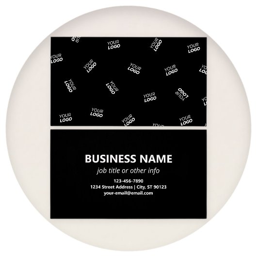 Een Logo of geüpload Afbeelding | verstrooid patro Visitekaartje