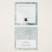 Een Logo QUartz Glitter Crystal Earring Display to Vierkante Visitekaartjes (Voorkant /achterkant)