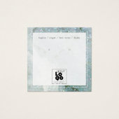 Een Logo QUartz Glitter Crystal Earring Display to Vierkante Visitekaartjes (Voorkant)