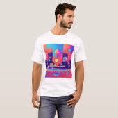 Een logo voor informatiekanaal op tik tok t-shirt (Voorkant volledig)
