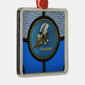 Eén logo zeebee metalen ornament (Rechts)