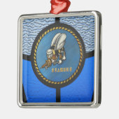 Eén logo zeebee metalen ornament (Links)