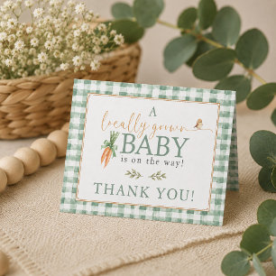 Een lokaal geboren baby is op komst Baby Shower Bedankkaart
