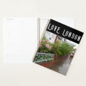 Een Londense straat en regen Engeland Planner (Display)