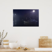 Een Lonely Harbor Night fine art print (Keuken)