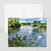 Een Long Island-meer, fijn kunst, Briefkaart (Voorkant / Achterkant)