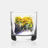 Een loop door het park whisky glas (Achterkant)