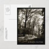 Een loop in het Park Briefkaart (Voorkant / Achterkant)
