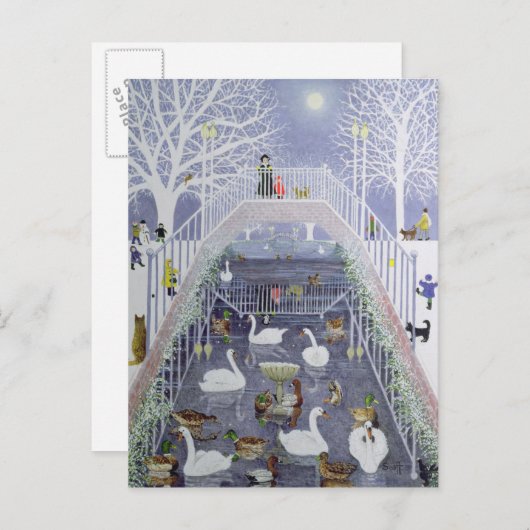 Een loop in het Park Briefkaart (Voorkant / Achterkant)