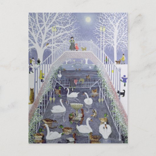 Een loop in het Park Briefkaart (Voorkant)