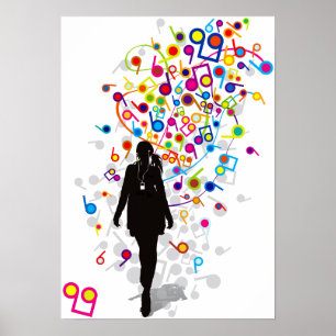 Een loop in het Park Poster