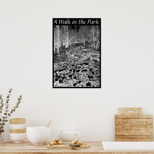 Een loop in het Park Poster (Keuken)