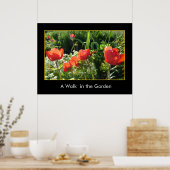 Een loopje in de tuin poster (Keuken)