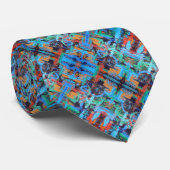 Een looppas in de boshand-geschilde borstels stropdas (Opgerold)