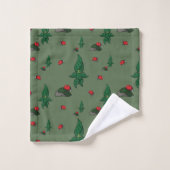 Een looppas in de Reeks van de BossenHanddoek Bad Handdoek (Wasdoekje)