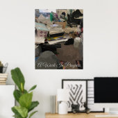 Een lopend Poster van de Waarde van het Werk (Stee (Thuiskantoor)