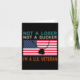 Een Loser Sucker Ik ben een US Veteran Biden 2020  Kaart