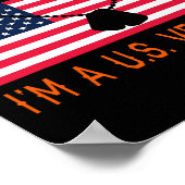 Een Loser Sucker Ik ben een US Veteran Biden 2020  Poster (Hoek)