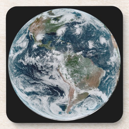 Een losse keten van tropische cyclonen bier onderzetter (Voorkant)