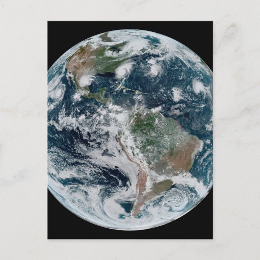 Een losse keten van tropische cyclonen briefkaart (Voorkant)