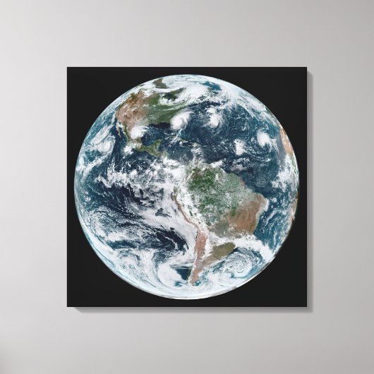 Een losse keten van tropische cyclonen canvas afdruk (Voorkant)