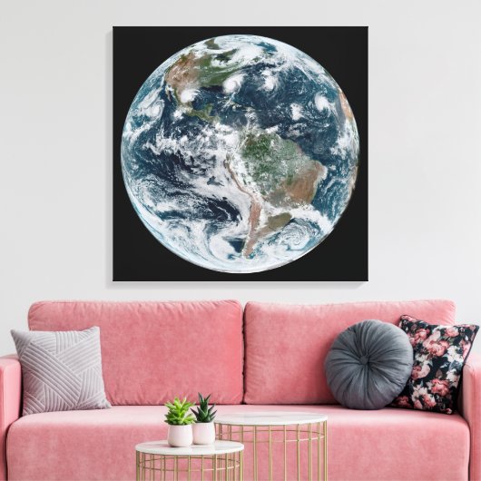 Een losse keten van tropische cyclonen canvas afdruk (Insitu (Woonkamer))