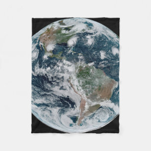 Een losse keten van tropische cyclonen fleece deken