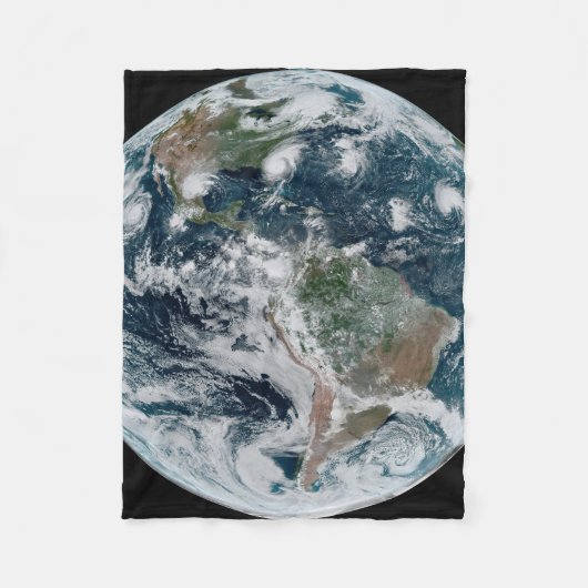 Een losse keten van tropische cyclonen fleece deken (Voorkant)