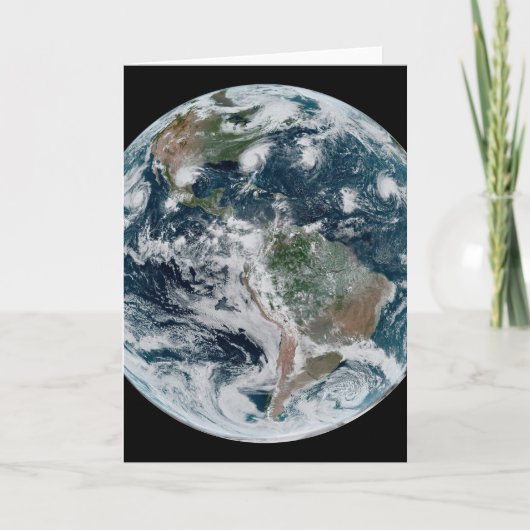 Een losse keten van tropische cyclonen kaart (Voorkant)